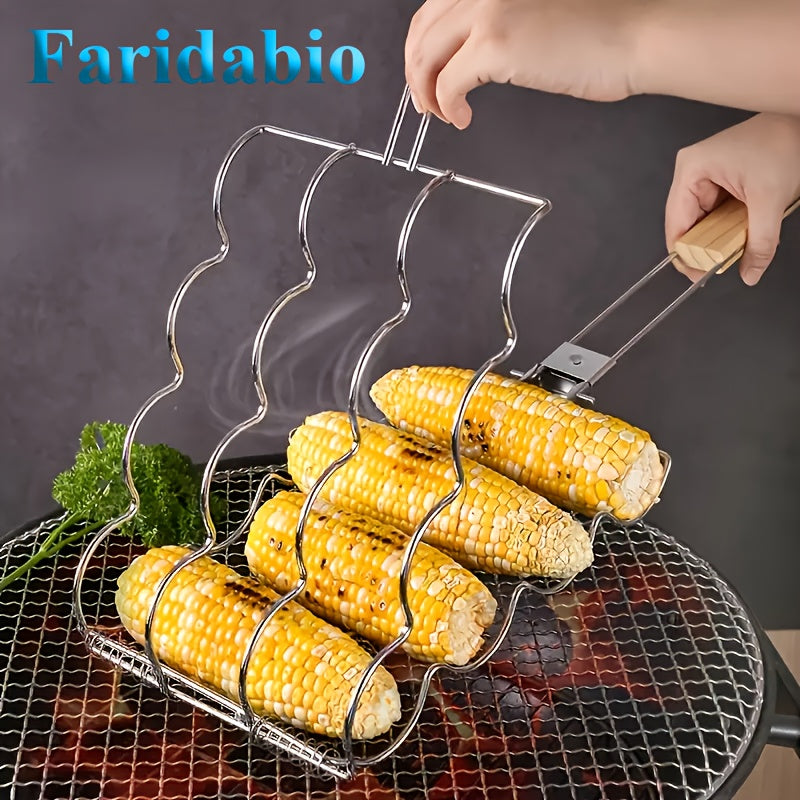 Metal Grill Basket – Corn & Multi Food BBQ Rack by Snagg A Rack