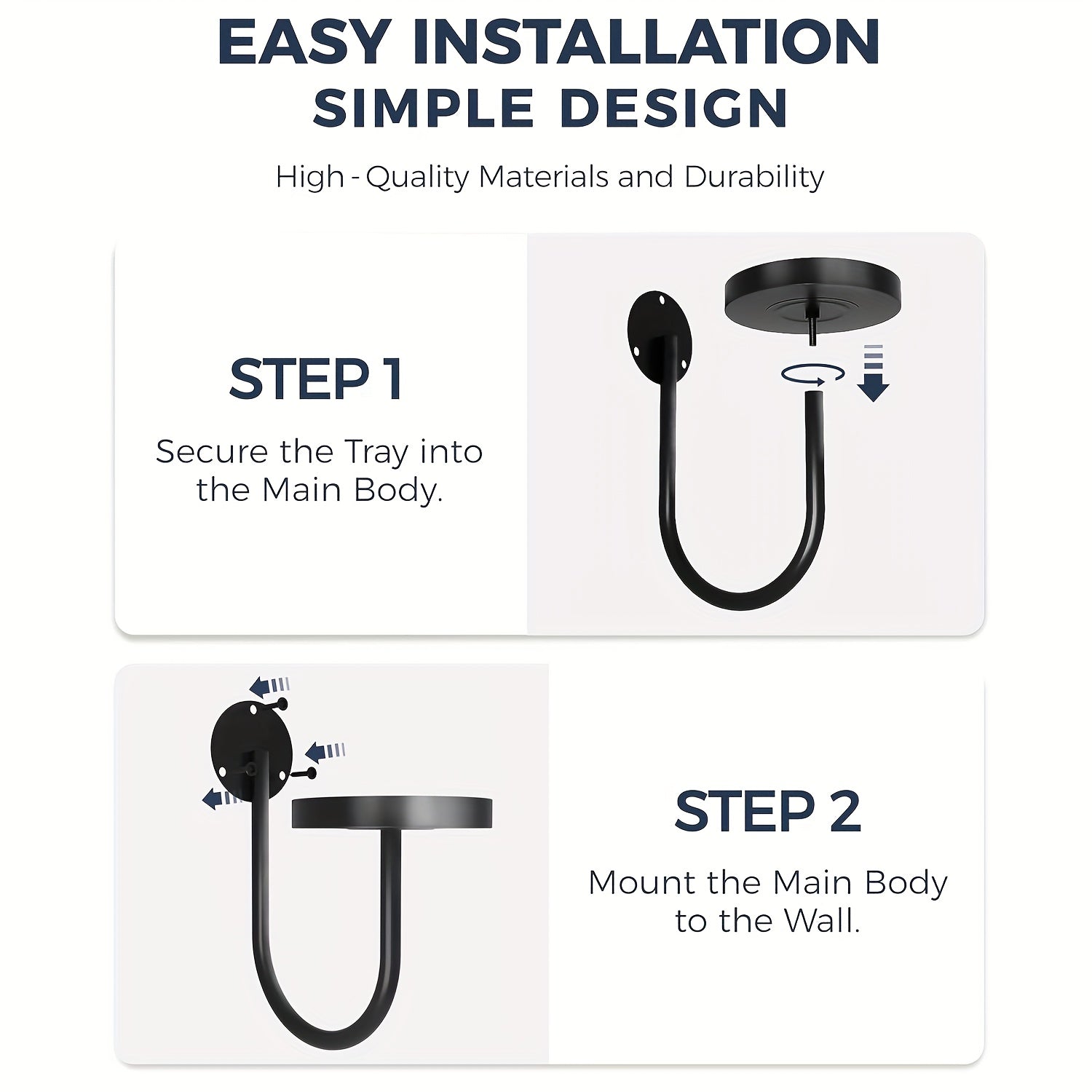 3pcs Black Wall Plant Holders by Snagg A Wall Planter