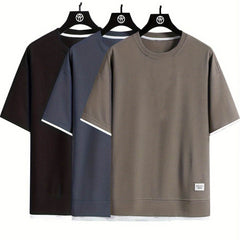 3pcs Men’s Casual Short Sleeve T-Shirts - SnaggIt