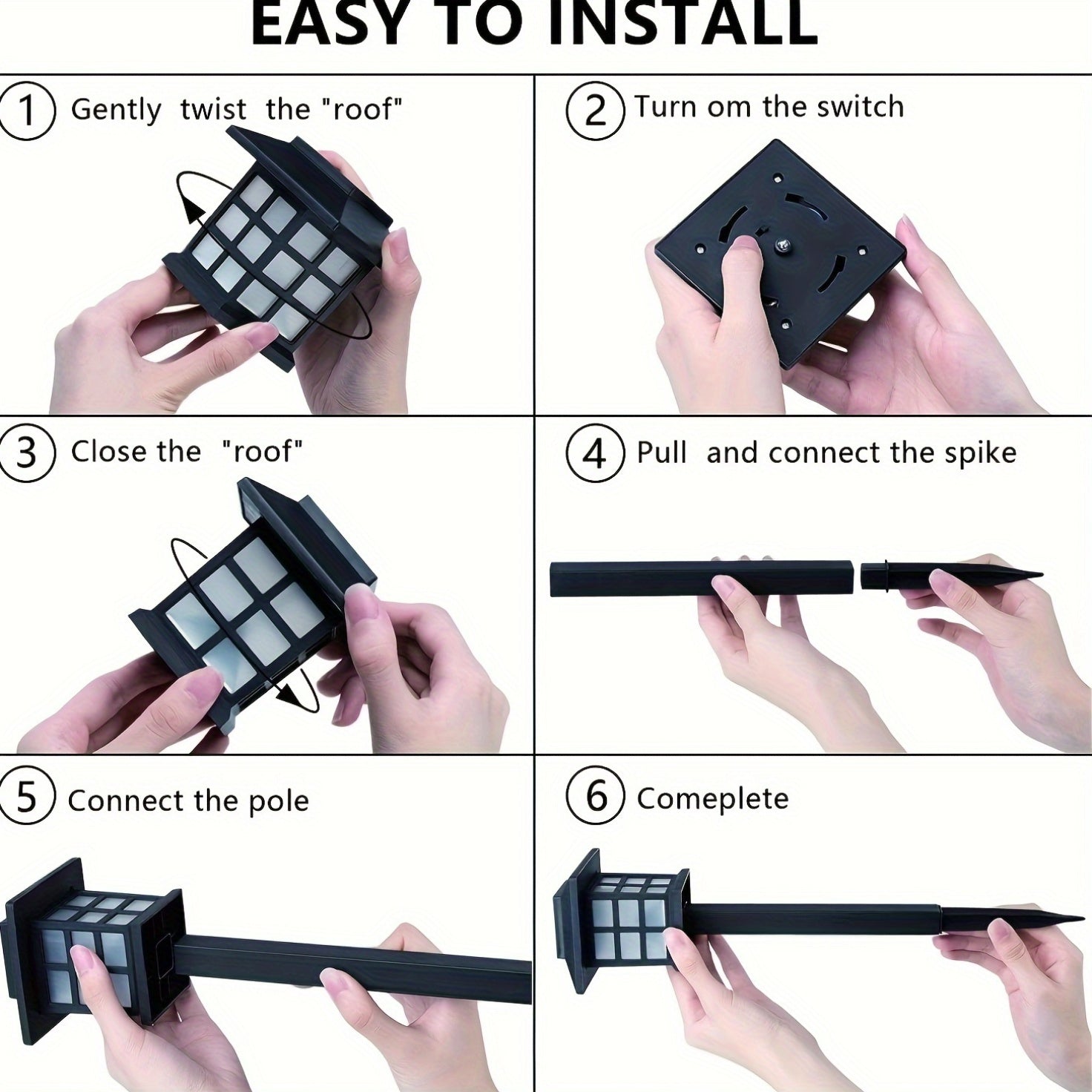 8 Pack Outdoor Lawn & Patio Decorative Lanterns Solar LED Garden Lights by Snagg An Outdoor Light