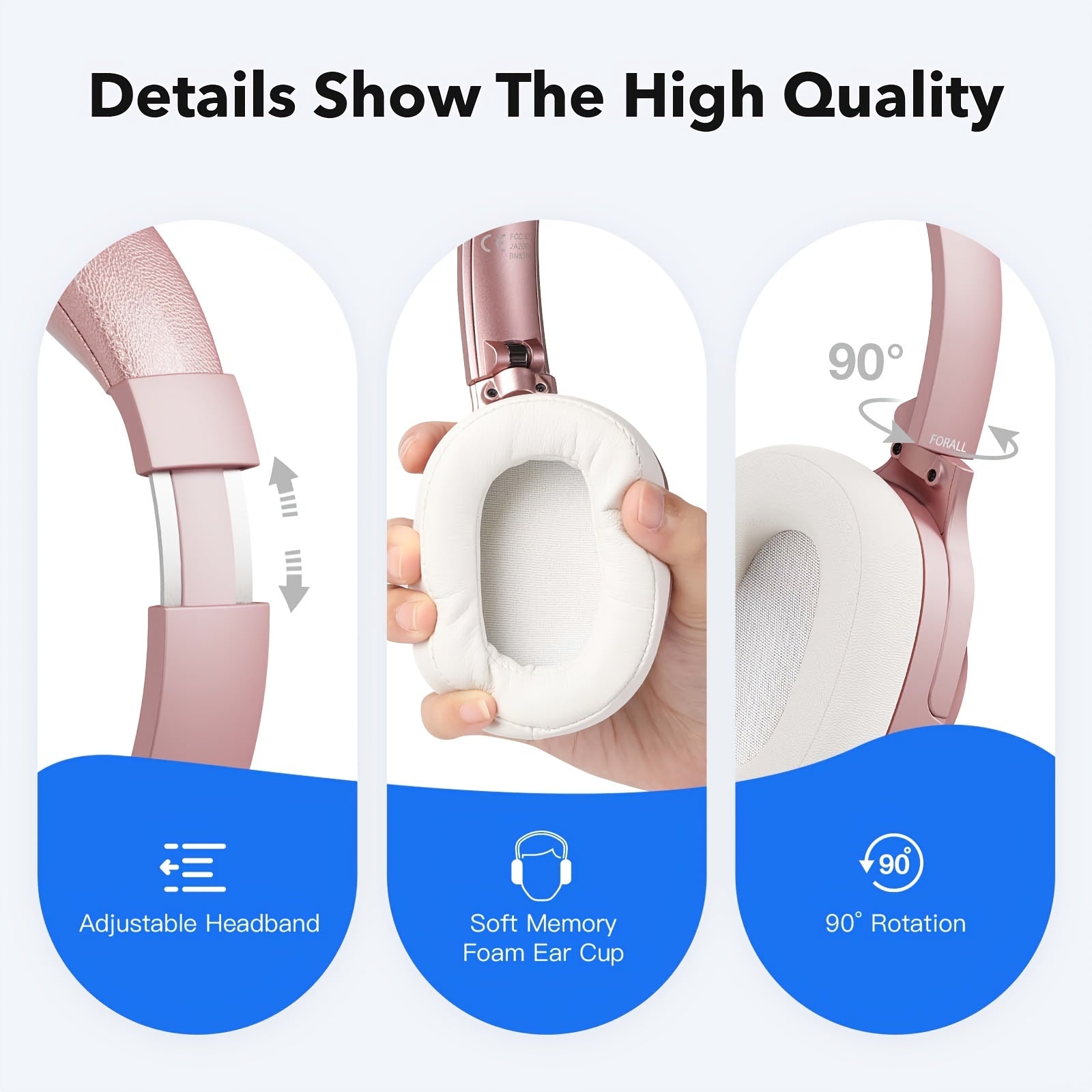 Wireless ANC Headphones | Over-Ear Hi-Res Audio Headset (40H Playtime) by Snagg A Headphone