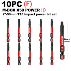 Impact Tough Magnetic Torx Screwdriver Bit Set – S2 Alloy Steel Star Bits