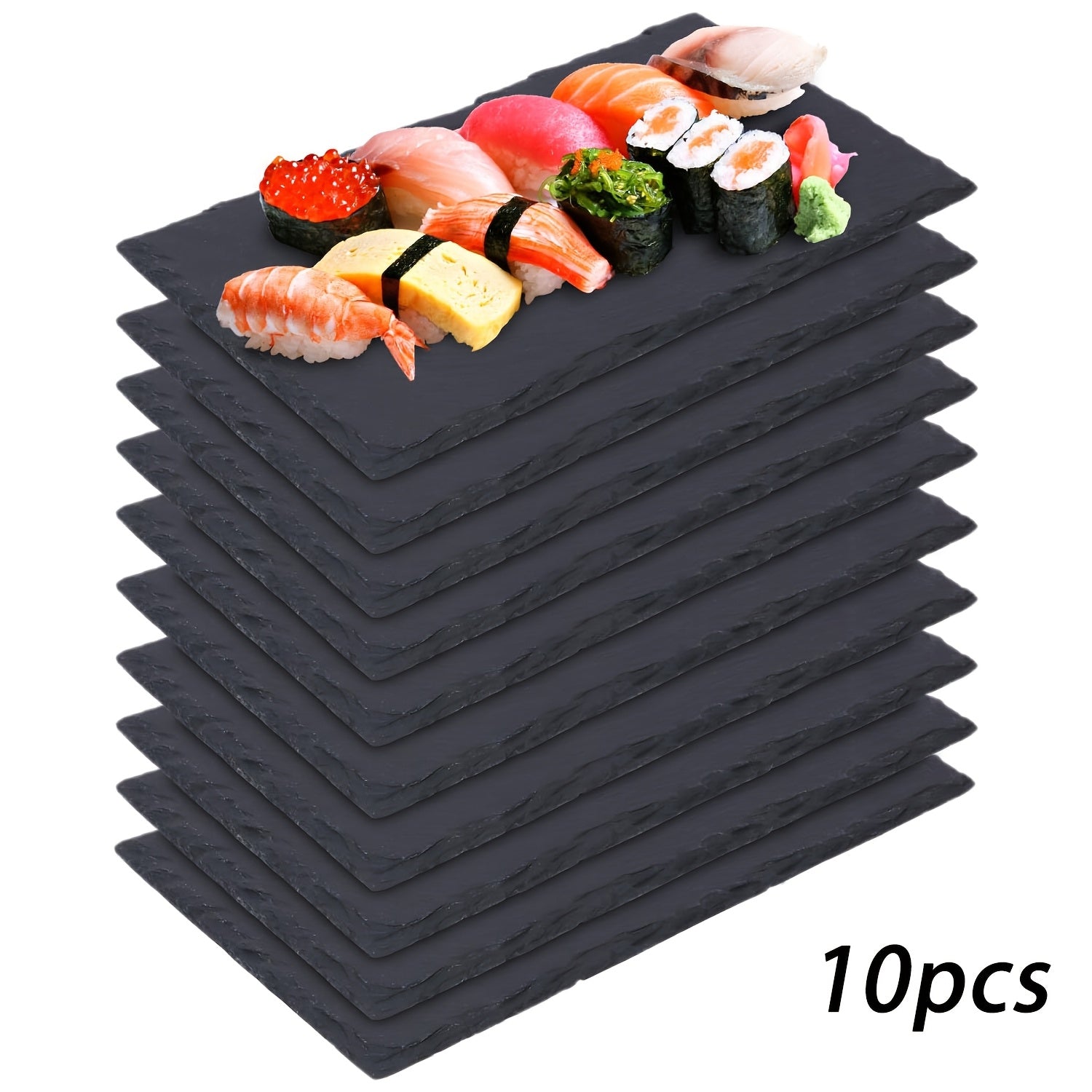 Slate Serving Plates 15Pcs Food Safe For Chefs by Snagg A Plate