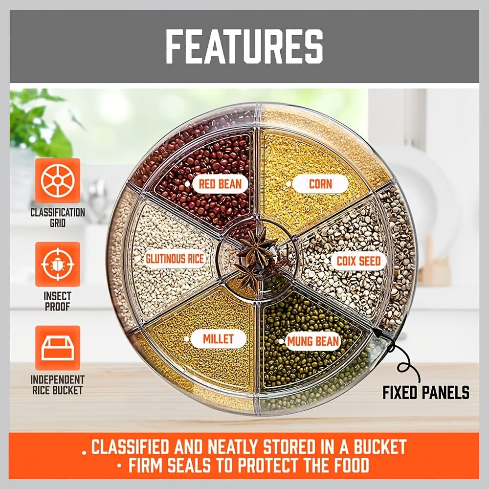 6-in-1 Rotating Grain Dispenser by Snagg A Container
