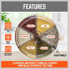 6-in-1 Rotating Grain Dispenser by Snagg A Container