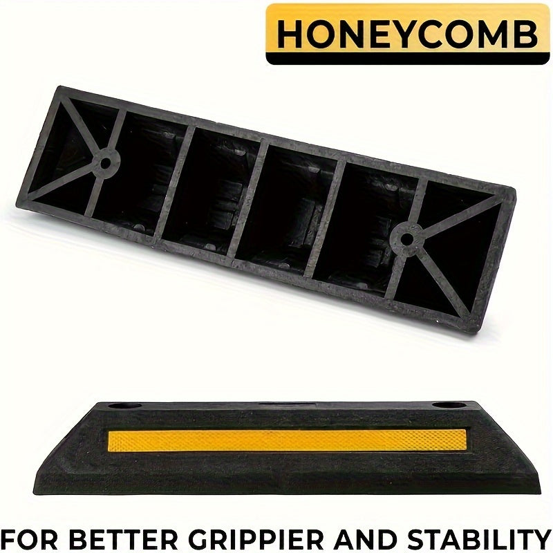 Heavy Duty Rubber Parking Stopper by Snagg A Wheel Chock