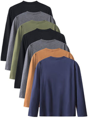 7pcs Men’s Long Sleeve T-Shirts - SnaggIt