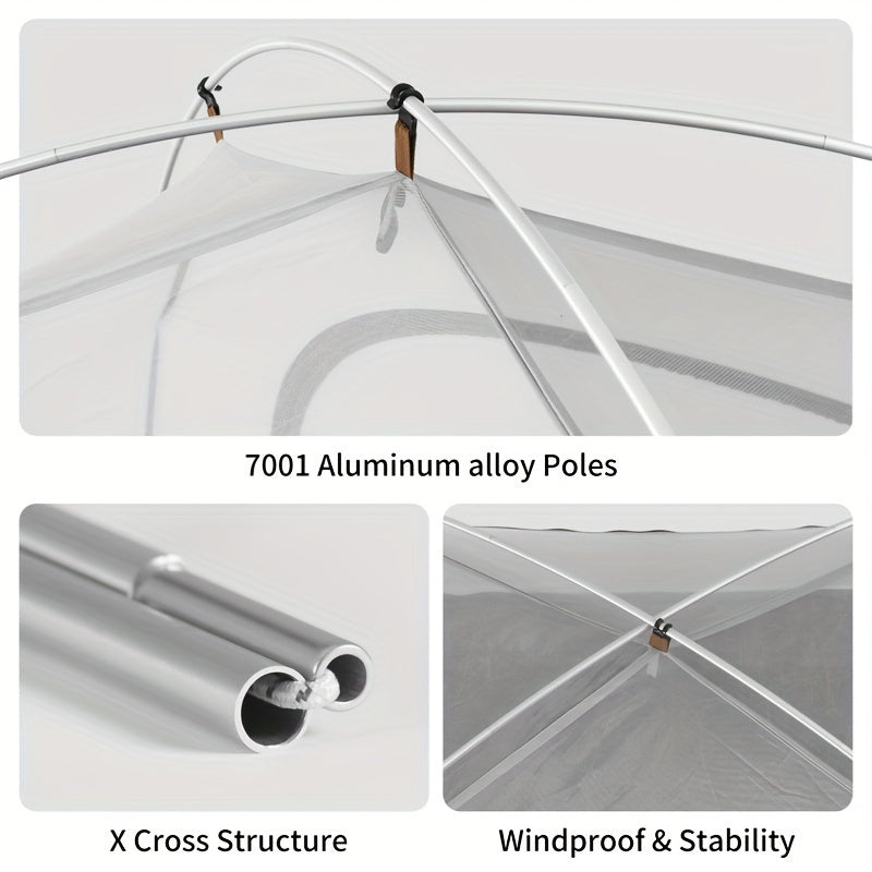 2 to 3 Person Ultralight Hiking Tent by Snagg A Camping Tent