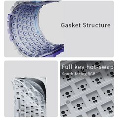 70% Mechanical Gaming Keyboard – Tri Mode Connectivity (USB, Bluetooth, 2.4G) by Snagg A Keyboard