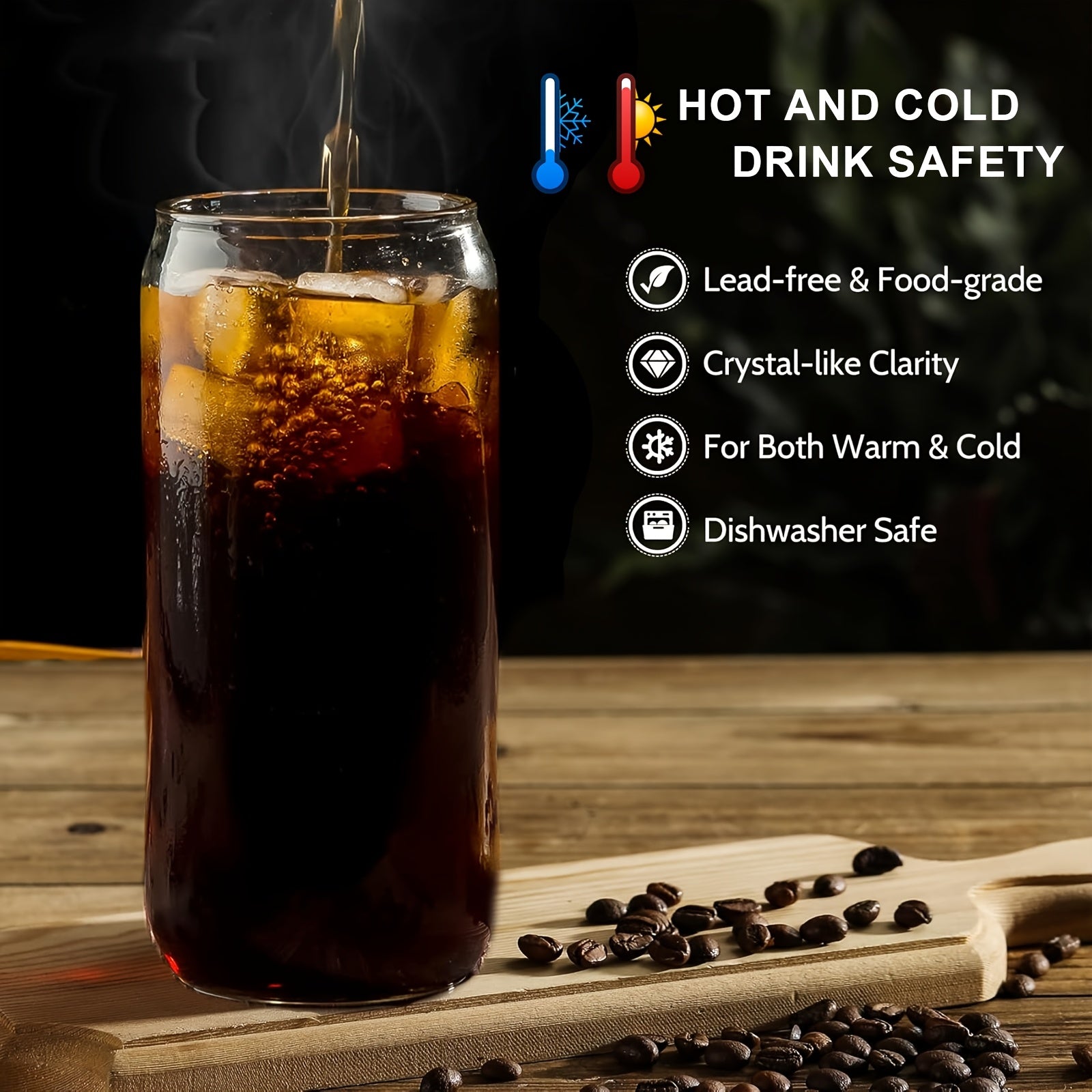 Beer Can Glass Cups 20oz For Home Use With Lids And Straws by Snagg A Cup