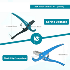 PEX Pipe Cutter 31mm / 1.25" – PVC, PPR, PEX, PE Plastic Tube Cutter Tool