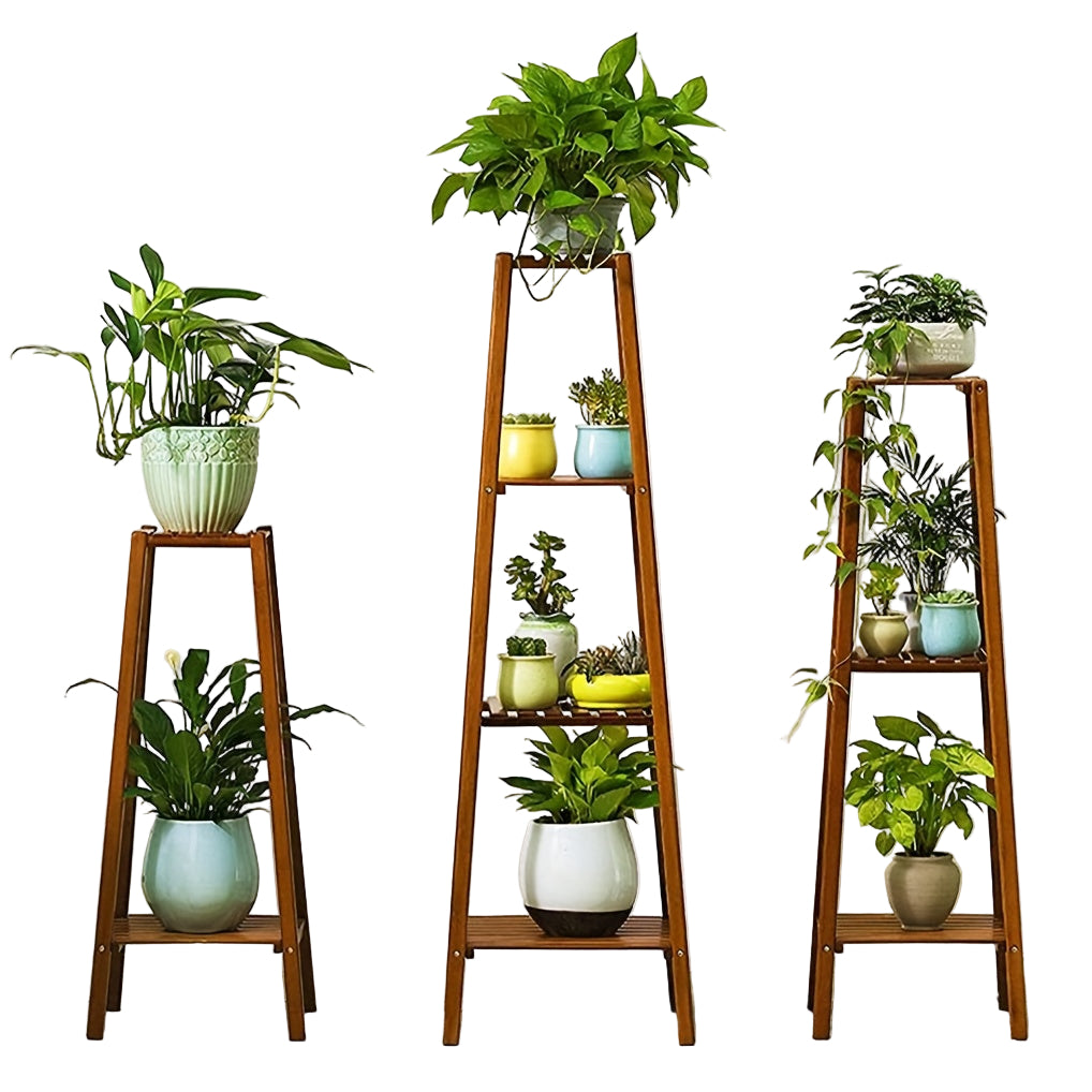 Vintage Tall Bamboo Plant Stand by Snagg A Rack