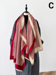 Women’s Floral Cashmere Feel Winter Scarf