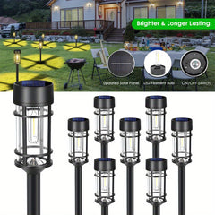 8pcs 3000K Warm White Solar LED Path Lights by Snagg An Outdoor Light