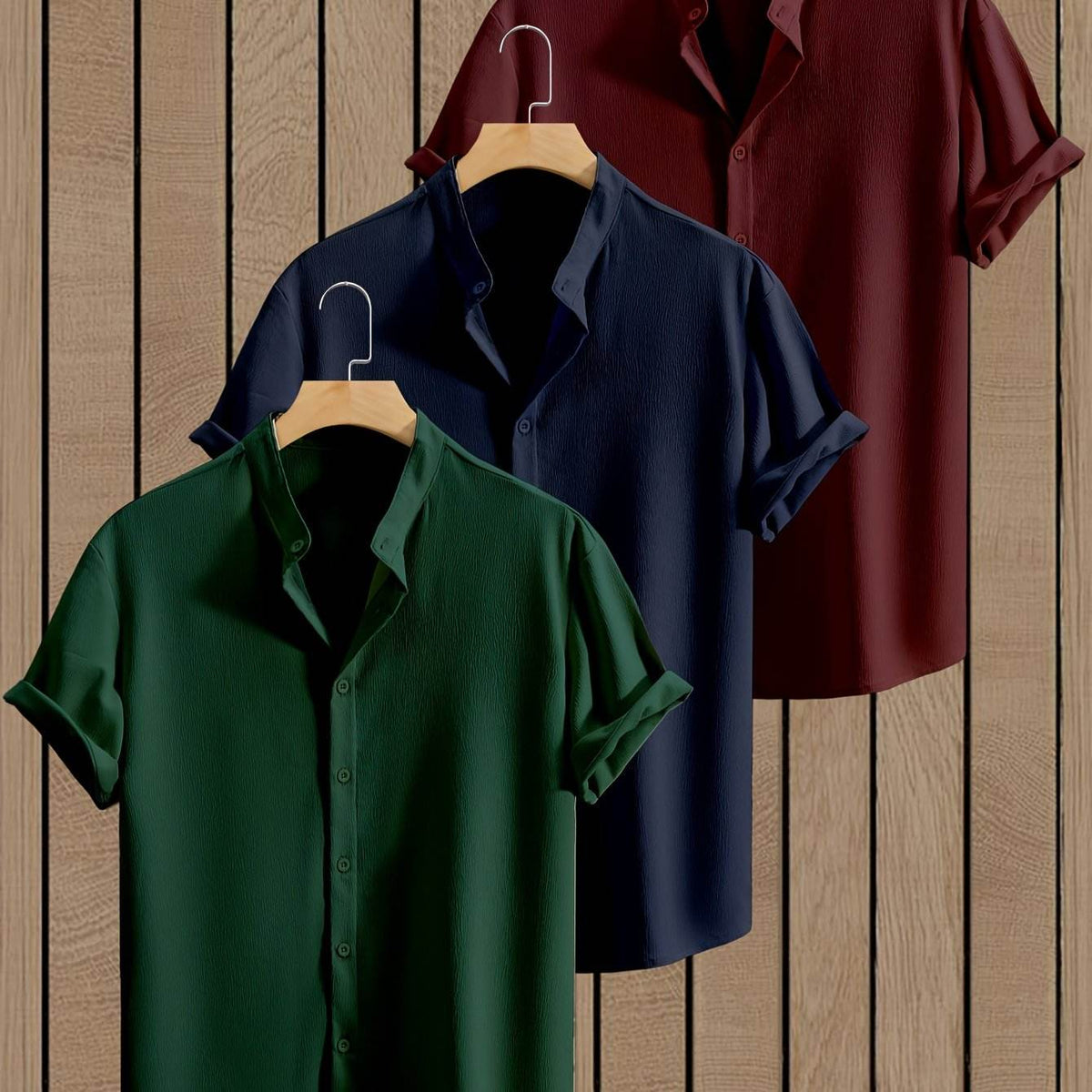 3-Pack Men’s Summer Short Sleeve Dress Shirts - SnaggIt
