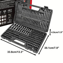 208pcs Ultimate Screwdriver Bit Set - SnaggIt