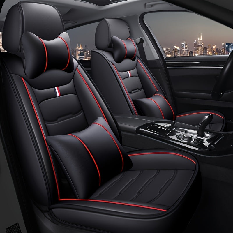 5 Seater Faux Leather Car Seat Cover Set by Snagg A Seat Cover