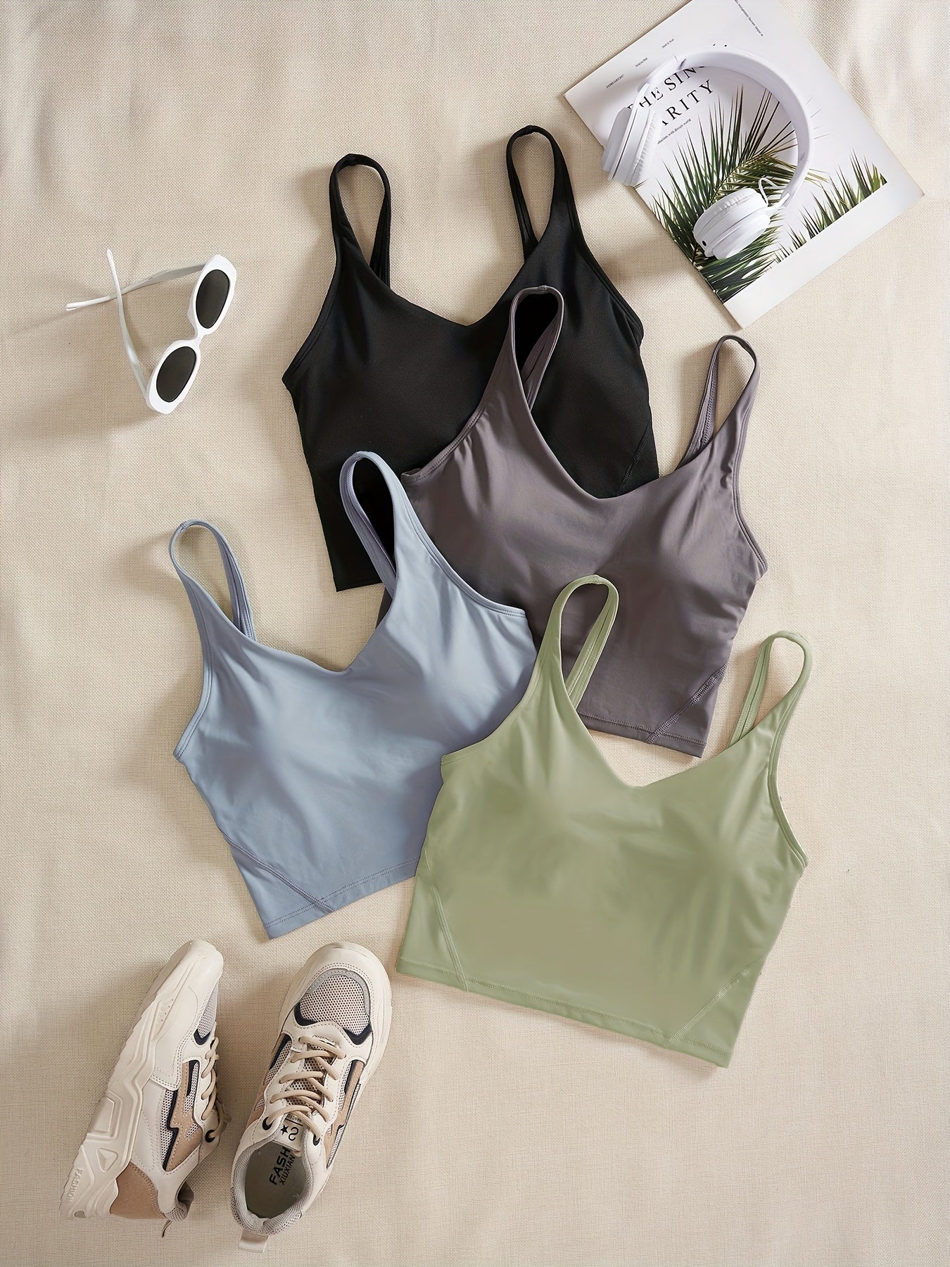 Women’s 4-Piece Sports V-Neck Tank Top by Snagg A Tank Top