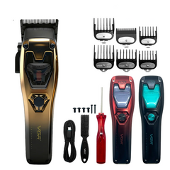 Professional 11000 RPM Vector Motor Clipper – High Velocity DLC Precision System with Modular Color Housing