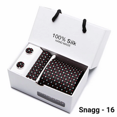 Luxury Silk Paisley Tie for Men — Extra-Long Woven Jacquard Necktie Suits & Weddings - Snagg - 16 - Others In Fashion