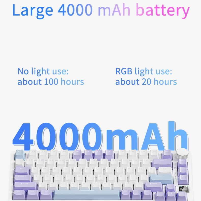 70% Mechanical Gaming Keyboard – Tri Mode Connectivity (USB, Bluetooth, 2.4G) by Snagg A Keyboard