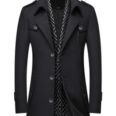 Men’s Sheep Tweed Coat with Scarf Collar by Snagg A Coat