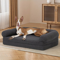 2-in-1 Foldable Human-Size Orthopedic Dog Bed - SnaggIt