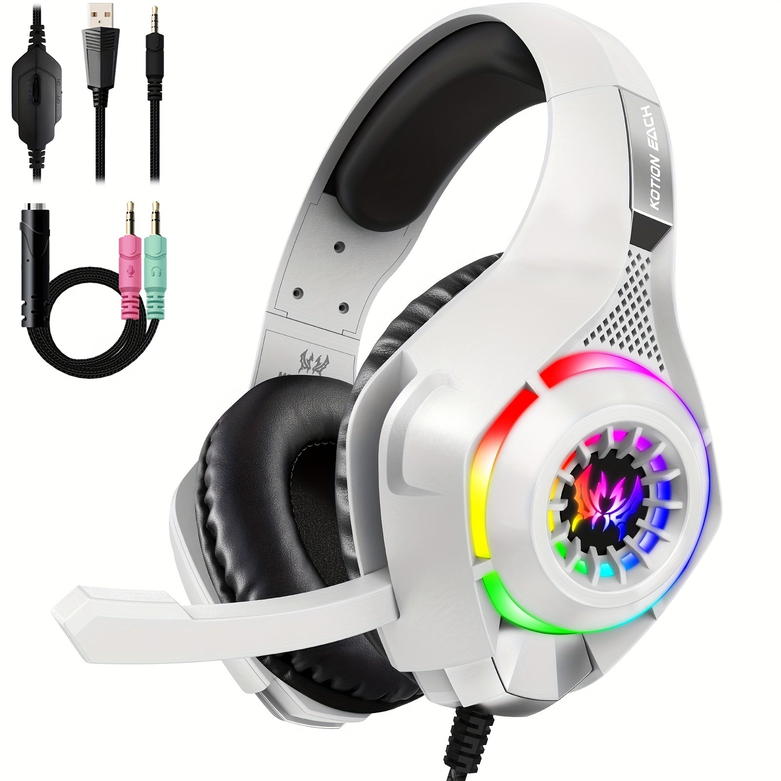 Gaming Headset with Noise Cancelling Microphone for PC, PS4, PS5 & Xbox by Snagg A Gaming Headset