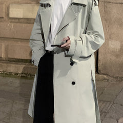 Men’s Double-Breasted Trench Coat with Belt by Snagg A Coat