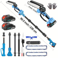 2-in-1 Cordless Pole Saw & Mini Chainsaw – 6"