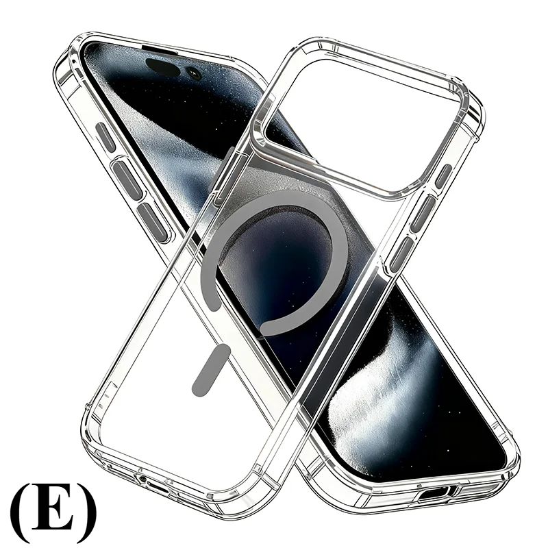 Ultra Slim Luxury Magnetic Case – iPhone 14 Series - E - Gray / Phone Cases & Covers