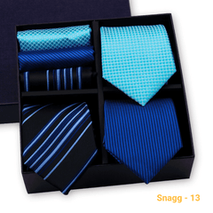 Formal Men’s Tie Collection — 3 Luxury Neckties & Handkerchiefs - GL-04 - Others In Fashion