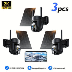 2K Solar Solar Powered WiFi Security Camera – 10X Zoom, 360° View by Snagg An Outdoor Camera