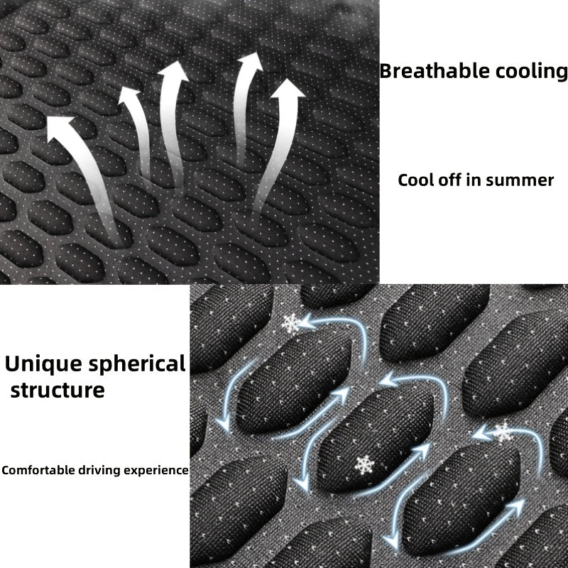 2pcs Summer 3D Breathable Car Seat Cushions by Snagg A Seat Cover