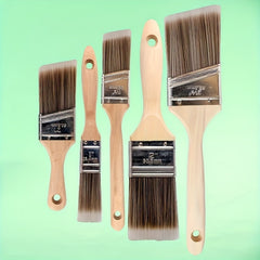 5 Pcs Professional Paint Brush Set - Flat & Angle Brushes - 5pcs - General Hand Tools
