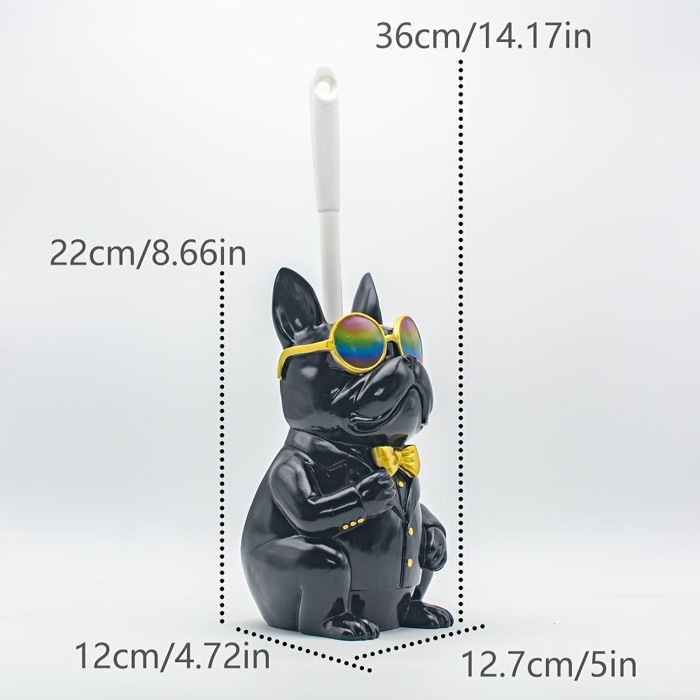 Resin Dog Sculpture Toilet Brush Holder by Snagg A Toilet Brush