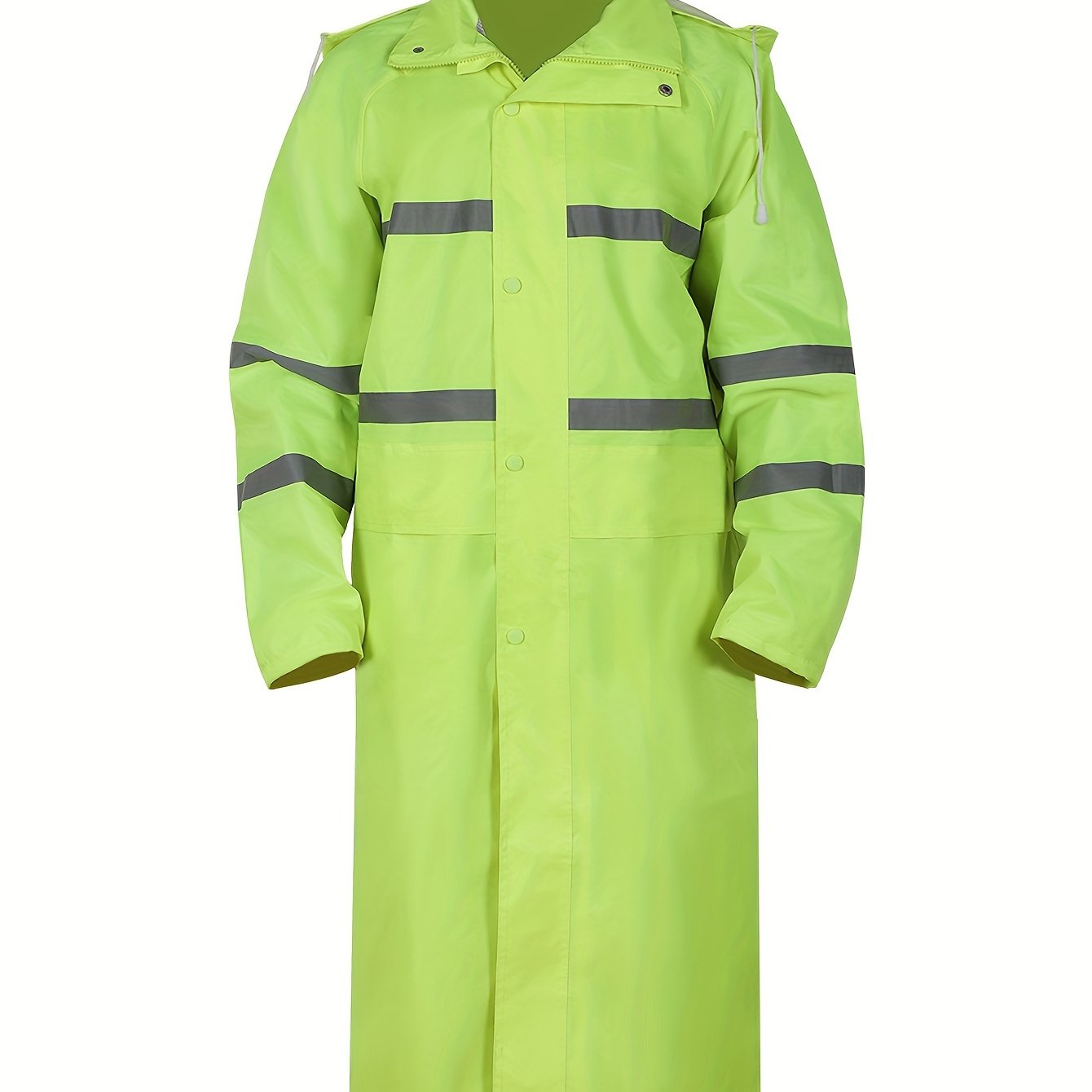 Men’s Double Layer Long Raincoat with Hood by Snagg A Raincoat