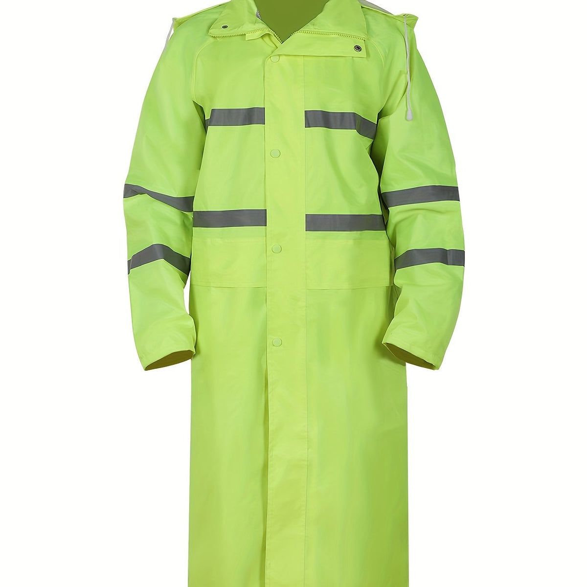 Men’s Double Layer Long Raincoat with Hood by Snagg A Raincoat