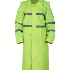 Men’s Double Layer Long Raincoat with Hood by Snagg A Raincoat