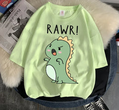" Rawr! Dinosaur" Tee Soft Everyday Streetwear T - SnaggIt