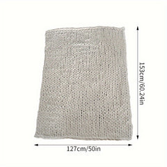 Cozy Chenille Chunky Knit Throw Blanket by Snagg A Throw