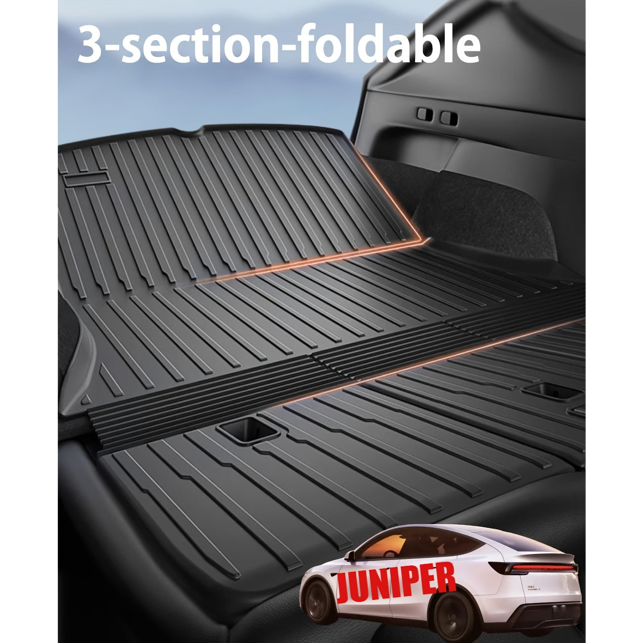 Trunk Liner Compatible with 2025 Model Y by Snagg A Trunk Mat