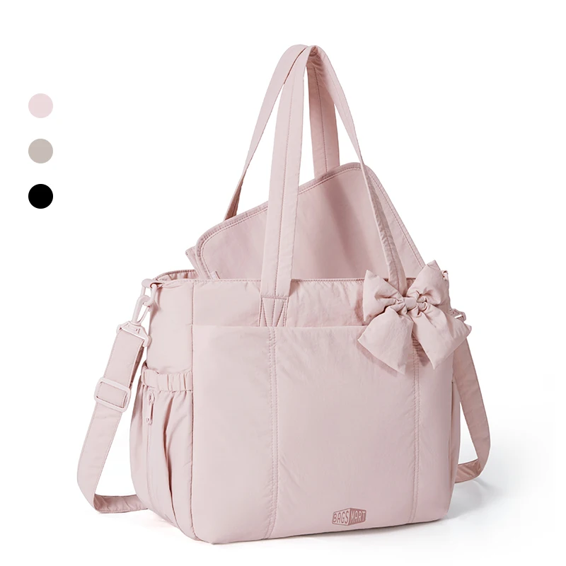 Multifunctional Diaper Bag – Large Capacity Mommy Handbag with Changing Mat & Stroller Organiser
