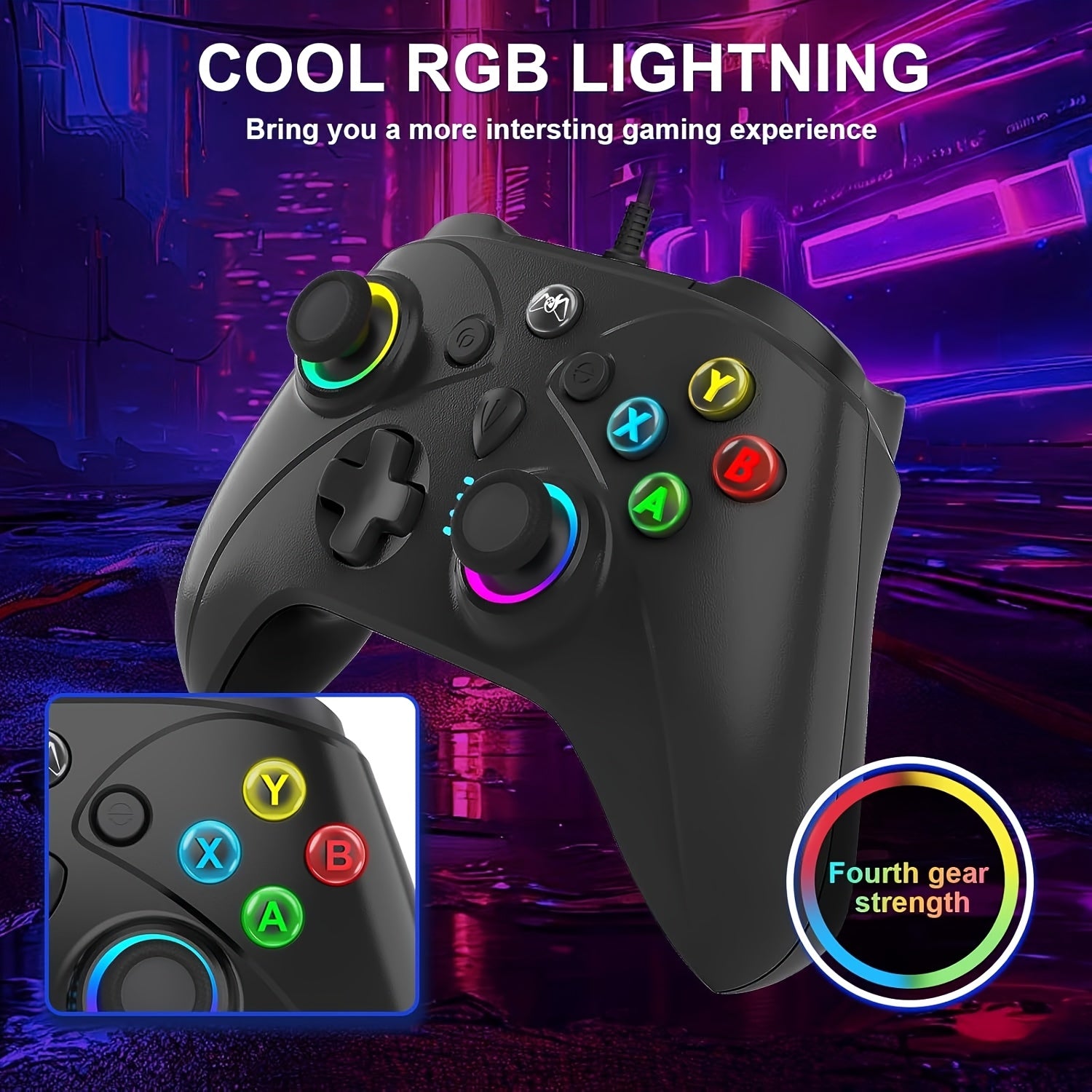 Wired Gaming Controller Compatible With Xbox, PS4, Switch & PC by Snagg A Game Controller