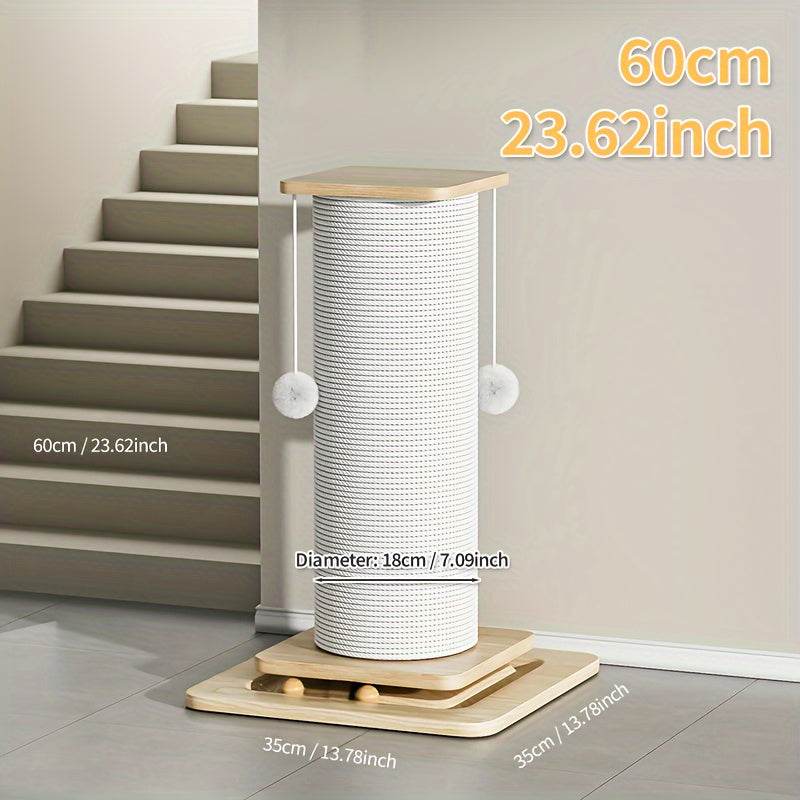 Cat Scratching Post With Sisal Rope with Hanging Play Ball - SnaggIt