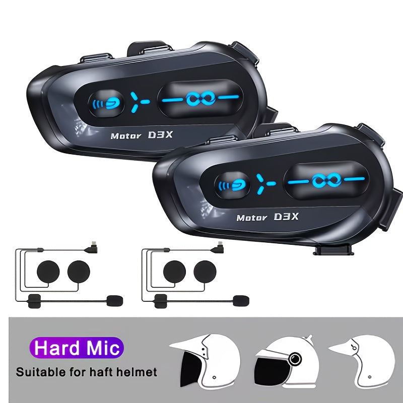 2pcs Motorcycle Helmet Intercom by Snagg An Intercom