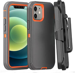 Heavy Duty Armor iPhone Case with Belt Clip | Shockproof Hybrid Cover for iPhone 11–16 Pro Max